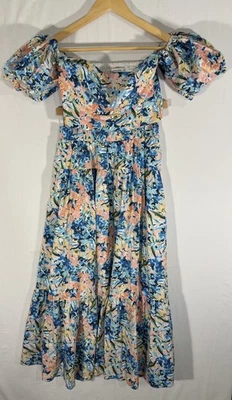 Abercrombie & Fitch Floral 2 Piece Skirt Off Shoulder smocked Top Sz Small Nwt - Image 1 of 4