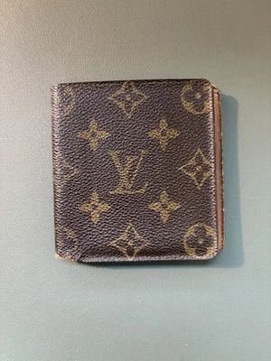 Cartera Louis Vuitton Plegable Cuero Vintage, Monograma Marrón Foto 1 de 4