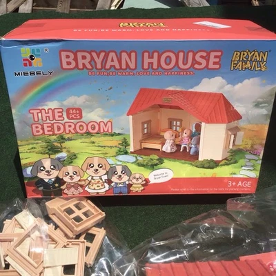 Bryan House Toys Casa de Muñecas Juego con Figuras, El Dormitorio 44 Piezas Nuevo Foto 1 de 4