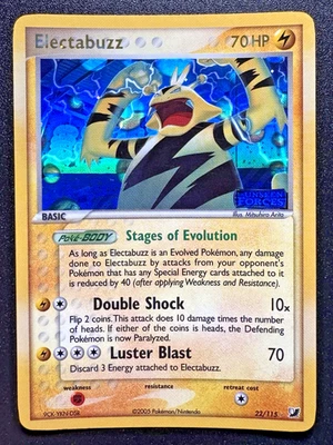 Misprint Electabuzz 22/115 EX Unseen Forces Pokemon Card Reverse Holo Rare LP - Image 1 of 4