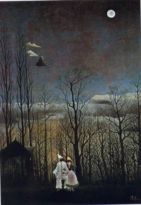 Henri Rousseau•Carnival Evening 1886•French Primitivist Naiive Art Postcard - Picture 1 of 1