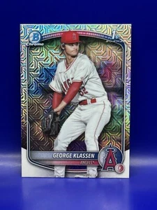 2025 Bowman Chrome Bowman 1st George Klassen Mojo Refractor #BCP63 LA Angels - Picture 1 of 2