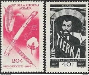 SKV) 1965. Mexico. Agrarian reform law. Land and Freedom. Mint. Price 10.00 - Picture 1 of 1