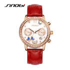 SINOBI New Fashion Butterfly Women Wristwatches Leather