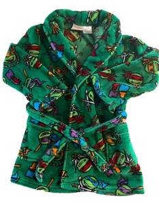 Nickelodeon Teenage Mutant Ninja Turtles TMNT Bath Robe Girl Boy Size 6/7 - Picture 1 of 9