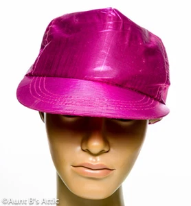 Baseball Cap Metallic Lame' Fabric Adjustable Size Flashy Costume Hat - Picture 1 of 5