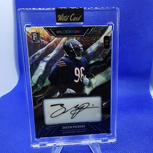 2023 Wild Card Mania Zacch Pickens 1/5 SSP Auto Bears RC Rookie - Picture 1 of 7