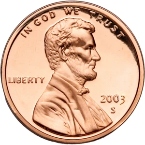 2003 S Lincoln Cent Choice Proof In Littleton Sealed Cello - Picture 1 of 5