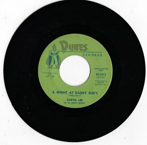 CURTIS LEE a night at daddy gee's / just another fool U.S. DUNES 45rpm_1962 - Picture 1 of 1