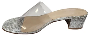 Maryam Nassir Zadeh Mujer Gris Imitación Lagarto Sophie Tobogán Talla US 8.5 EUR 39 NUEVO SIN CAJA - Imagen 1 de 5