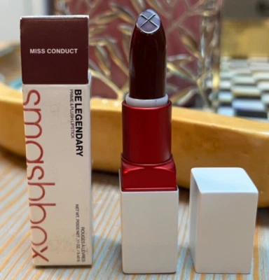 Smashbox Be Legendary Plush & Prime Lipstick Miss Conduct full size 0.11oz NIB - Image 1 of 4