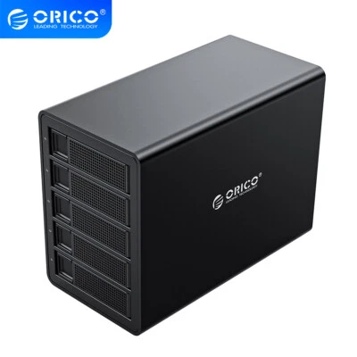 ORICO 10Gbps 5 Bay Hard Drive Enclosure Daisy Chain USB3.1 Type-C 2.5"/3.5" HDD - Image 1 of 4