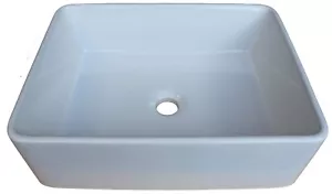 Above Counter Ceramic Basin Vanity Sink Handwash white Rectangle Basin JX-1135 - Picture 1 of 5