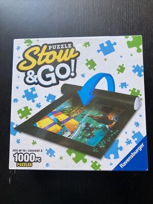 Ravensburger Puzzle Stow And Go Mat (1000pc Puzzle) Travel 46x26" mat New Sealed - Image 1 of 3