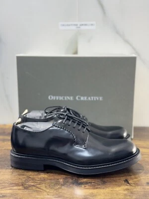 Officine Creative Derby   Uomo Uniform   Pelle Nera    Luxury Men Shoe  43.5 - Immagine 1 di 4
