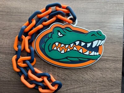 Collar de gran tamaño Florida Gators, cadena deportiva colgante [hecho a pedido] Foto 1 de 4