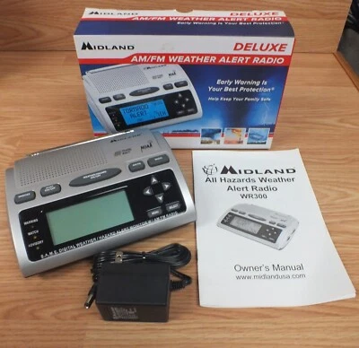 Midland - WR300 Deluxe NOAA Emergency AM/FM Weather Alert Radio w/ S.A.M.E. - Image 1 of 4