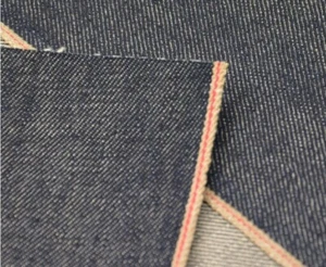 13oz Right Hand Twill Selvedge Denim Fabric Blue Slub Denim Textile By The Yard - Picture 1 of 4