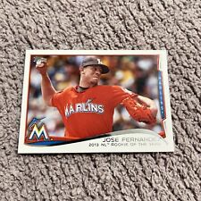 2014 Topps Series 2 Rookie of the Year #413 Jose Fernandez Miami Marlins