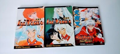 lot of 5 InuYasha Manga Books (English) Rumiko Takahashi vol. 2, 13,20 Foto 1 de 3
