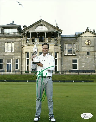 Foto autografada à mão 8x10 de Zach Johnson JSA #M67054 PGA Golf The Open - Imagem 1 de 2