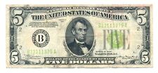 Billet de la Réserve fédérale américaine 5 $ 1934 New York - B choix VF #429D