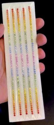 Unique Hi End 3mm Natural Rainbow Fancy Sapphire 8.90ct 1 Line - Image 1 of 4