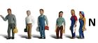 N Scale - 2nd SHIFT WORKERS  - 6 PCS. - WOO-A2188