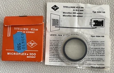 AGFA Titellinse 47,5 cm für Micrflex in Box und OVP mit Anleitung - Bild 1 von 4