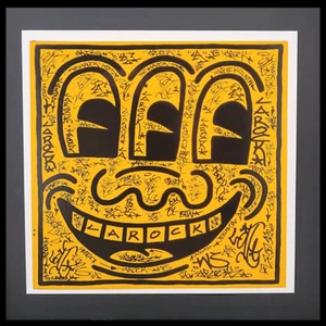 Keith Haring Untitled NY Graffiti-Retro Style Iconic Contemporary Pop Art Print - Picture 1 of 3