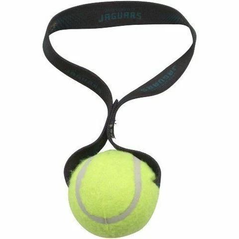 NEW JACKSONVILLE JAGUARS TENNIS BALL DOG TOY TUG TOSS LICENSED Cover