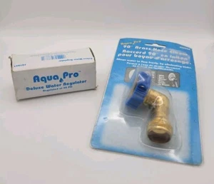 Aqua Pro - 90° Brass Hose Elbow & 45psi Regulator - Foto 1 di 6