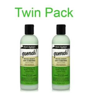 Aunt Jackie's Quench Moisture Intensive Leave-In Conditioner 2 x 355ml Twin Pack - Picture 1 of 1