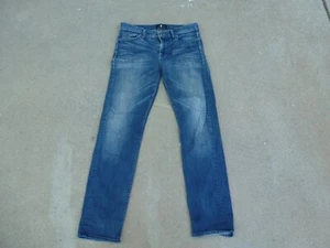 7 For All Mankind Slimmy Jeans Men's 32 x 31.5 Blue Stretch Comfort Denim Used - Picture 1 of 12