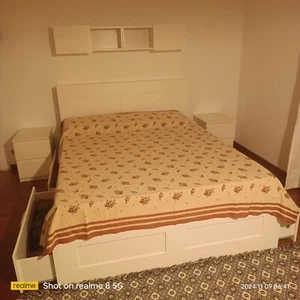 Camera da letto matrimoniale Ikea bianca completa - Foto 1 di 9