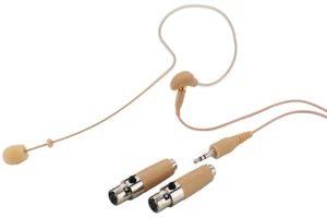 Monacor HSE-70A/SK Microphone À Tête/À Oreille Universel En Beige - Zdjęcie 1 z 1