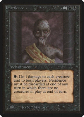 MTG Pestilence Beta Edition Regular NM - Image 1 of 4