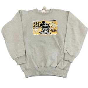 VTG Disney Store The Main Mouse Gray LS Sweatshirt Mickey Mouse, Size S NWT - Picture 1 of 6