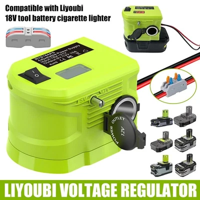 18V to 12V Step Down Converter Adapter for Ryobi 18V Battery Voltage Converter - image 1 of 4