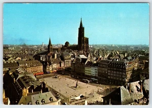 AK Straßburger Ort Kléber Dom Luftaufnahme Frankreich - Bild 1 von 2