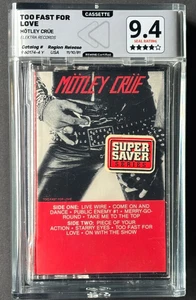 MOTLEY CRUE too fast for love SEALED © 1982 U.S. GRADED CASSETTE - Picture 1 of 5