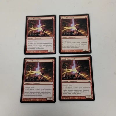 MTG Magic The Gathering Card Spark Elemental Fifth Dawn Common NM 4x Playset - Image 1 of 2