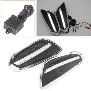 LED DRL Daytime Running Light Fog Lamp White Bright Fit Volvo S60 T5 2009-2013 - Picture 1 of 12