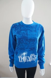 top vintage azul etiqueta negra L - Imagen 1 de 7