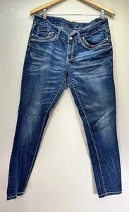Seven7 Jeans Stretch Skinny Leg Blue Medium-Fade Wash Legging Denim Pants W12 - Picture 1 of 8