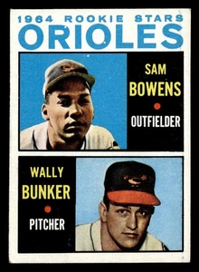 1964 Topps Orioles Rookie Stars Sam Bowens/Wally Bunker #201 VG-EX Baltimore - Bild 1 von 2