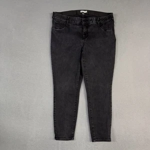 Ava & Viv Jeans Women’s 36 Black High Rise Skinny Stretch Denim Cotton Blend - Picture 1 of 11