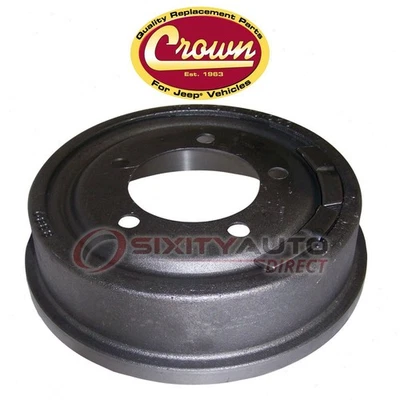 Crown Automotive Rear Brake Drum for 1966-1971 Jeep Jeepster - Braking ta - Image 1 of 4