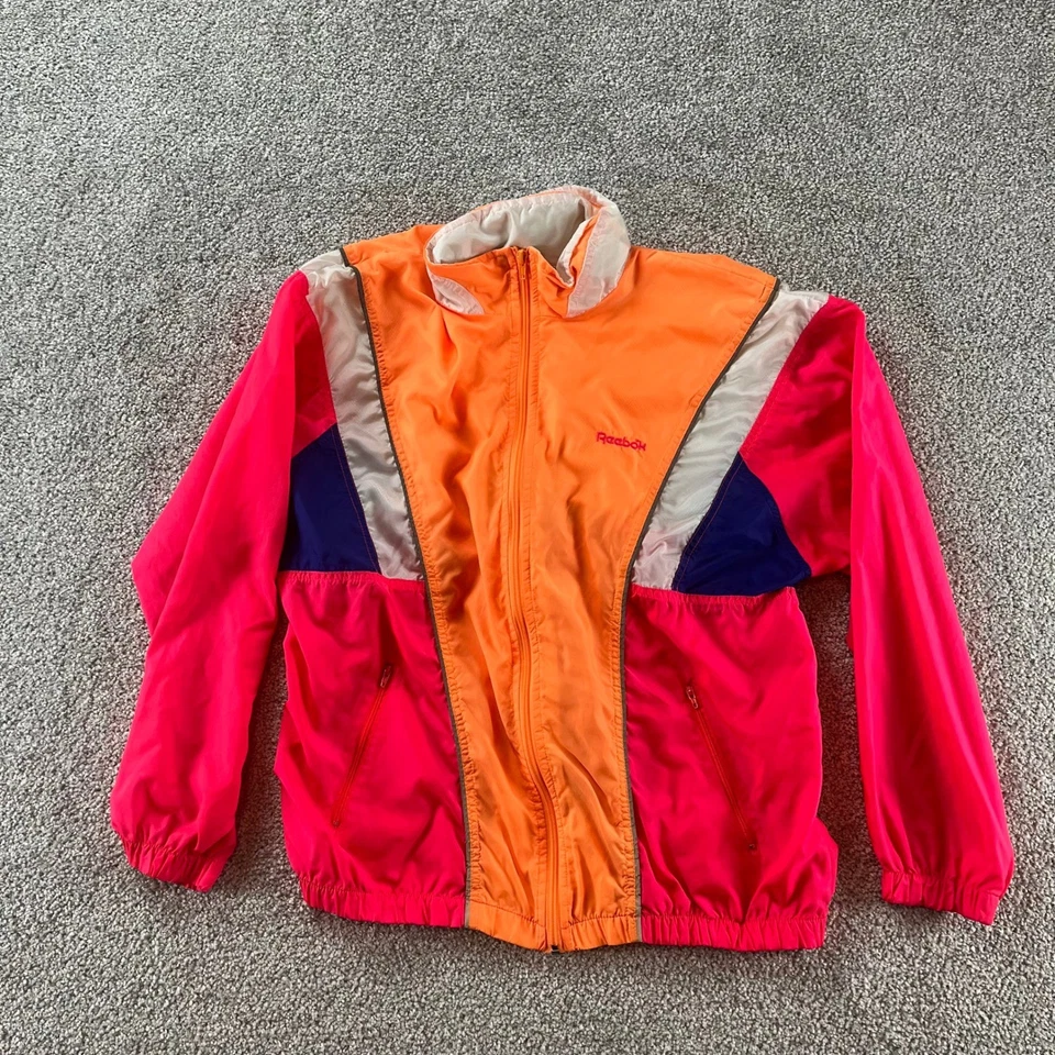 Reebok Jacket Mens M Vintage Track Colorblock Windbreaker Retro 90s Sportswear - Image 1 of 4