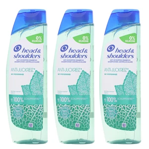 3 x Head & Shoulders Anti-Schuppen Shampoo 250ml je Anti-Juckreiz Pfefferminze - Bild 1 von 3